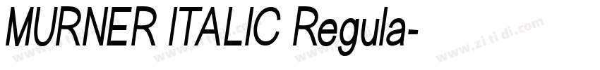 MURNER ITALIC Regula字体转换